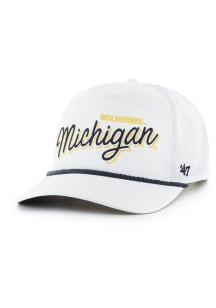 47 White Michigan Wolverines brrr Fairway Hitch Adjustable Hat