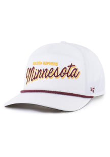 47 White Minnesota Golden Gophers brrr Fairway Hitch Adjustable Hat