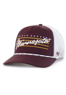 47 Maroon Minnesota Golden Gophers Downburst Mesh Hitch Adjustable Hat