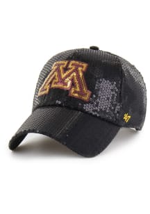 Minnesota Golden Gophers 47 Dazzle Logo Clean Up Womens Adjustable Hat - Black