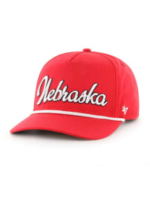 47 Red Nebraska Cornhuskers Overhand Hitch Adjustable Hat