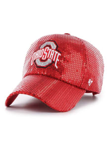 Ohio State Buckeyes 47 Dazzle Logo Clean Up Womens Adjustable Hat - Red