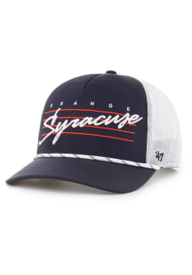 47 Syracuse Orange Downburst Mesh Hitch Adjustable Hat - Navy Blue