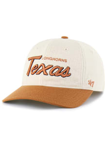 47 Texas Longhorns Mens Beige Crosstown TT Franchise Fitted Hat