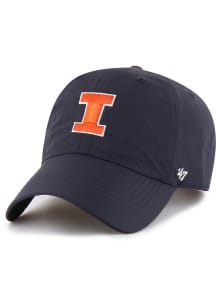 47 Navy Blue Illinois Fighting Illini brrr Clean Up Adjustable Hat