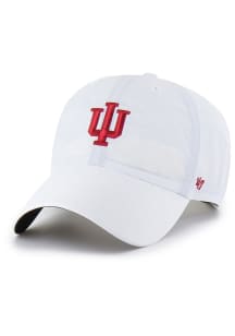 47 White Indiana Hoosiers brrr Clean Up Adjustable Hat