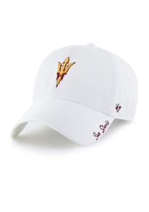47 Arizona State Sun Devils White Miata Clean Up Womens Adjustable Hat