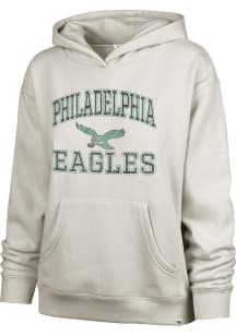 47 Philadelphia Eagles Womens Tan Naomi Hooded Sweatshirt