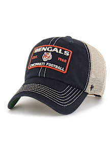 47 Cincinnati Bengals Wabash Clean Up Adjustable Hat - Black