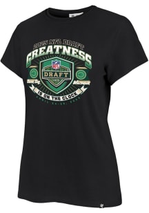 47 Green Bay Packers Womens Black FRANKIE Short Sleeve T-Shirt