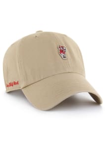47 Tan Nebraska Cornhuskers Micro Patch 47 Clean Up Adjustable Hat