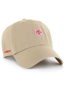 47 Tan Wisconsin Badgers Micro Patch 47 Clean Up Adjustable Hat