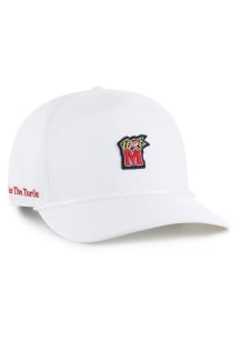 47 White Maryland Terrapins Micro Patch 47 Hitch Adjustable Hat