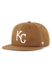 47 Kansas City Royals Brown Carhartt Captain RL Mens Snapback Hat