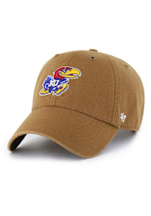 47 Kansas Jayhawks Carhartt Clean Up Adjustable Hat - Brown