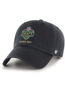 47 Green Bay Packers 2025 NFL Draft Clean Up Adjustable Hat - Black