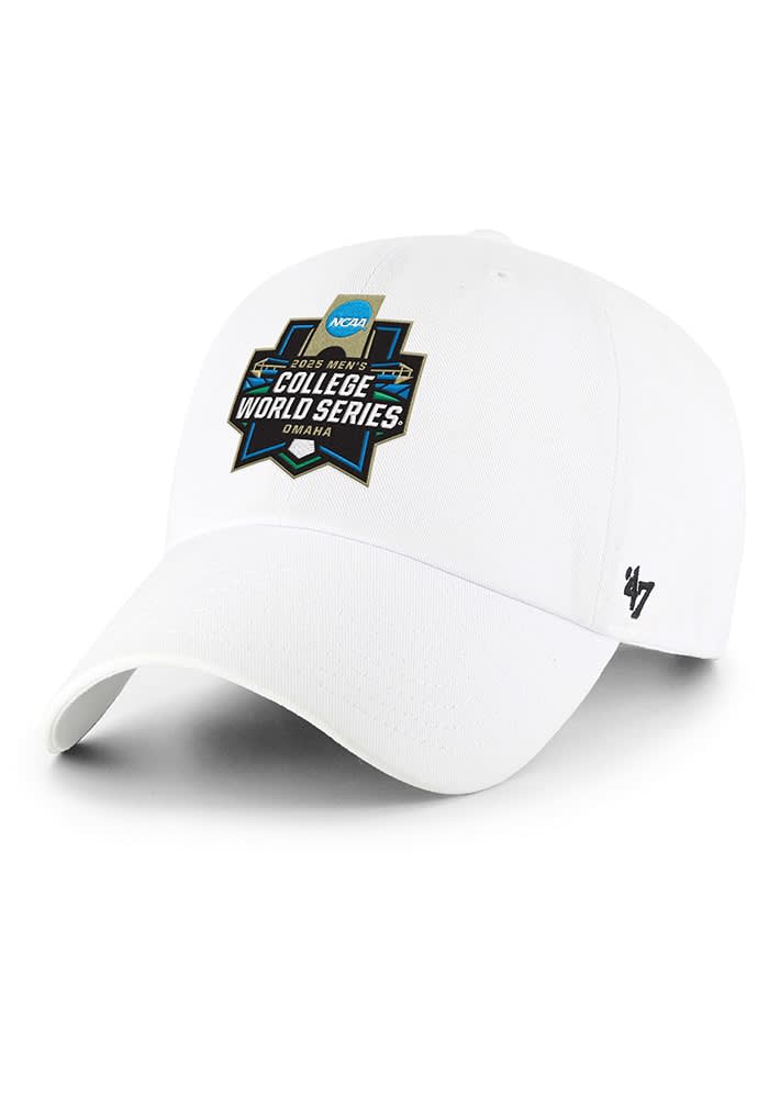47 White NCAA Men's College World Series Clean Up Adjustable Hat