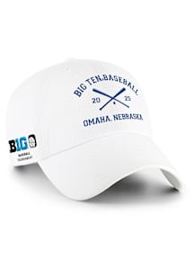 47 White Big Ten 2025 Big Ten Baseball Tournament Clean Up Adjustable Hat