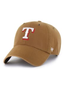 47 Texas Rangers Carhartt Clean Up Adjustable Hat - Brown
