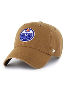 47 Edmonton Oilers Carhartt Clean Up Adjustable Hat - Brown