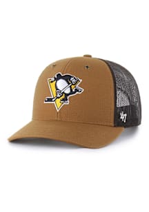 47 Pittsburgh Penguins Carhartt Trucker Adjustable Hat - Brown