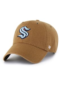47 Seattle Kraken Carhartt Clean Up Adjustable Hat - Brown