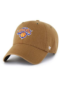 47 New York Knicks Carhartt Clean Up Adjustable Hat - Brown