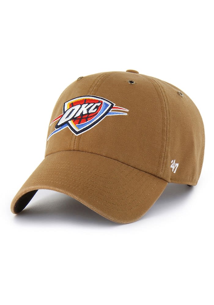 47 Oklahoma City Thunder BROWN Carhartt Clean Up Adjustable Hat