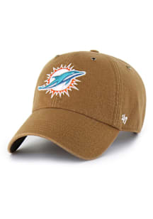 47 Miami Dolphins Carhartt Clean Up Adjustable Hat - Brown