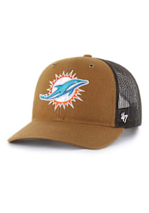 47 Miami Dolphins Carhartt Trucker Adjustable Hat - Brown