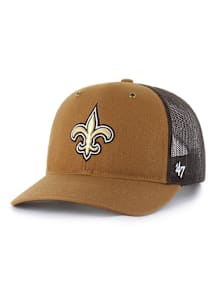47 New Orleans Saints Carhartt Trucker Adjustable Hat - Brown