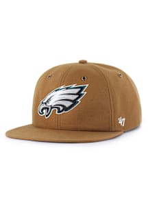 47 Philadelphia Eagles Brown Carhartt Captain RL Mens Snapback Hat