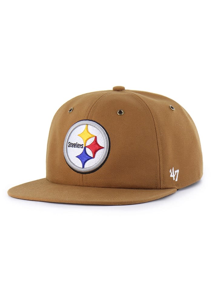 Pittsburgh Steelers 47 BROWN Carhartt Captain RL Snapback Hat