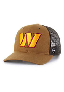 47 Washington Commanders Carhartt Trucker Adjustable Hat - Brown