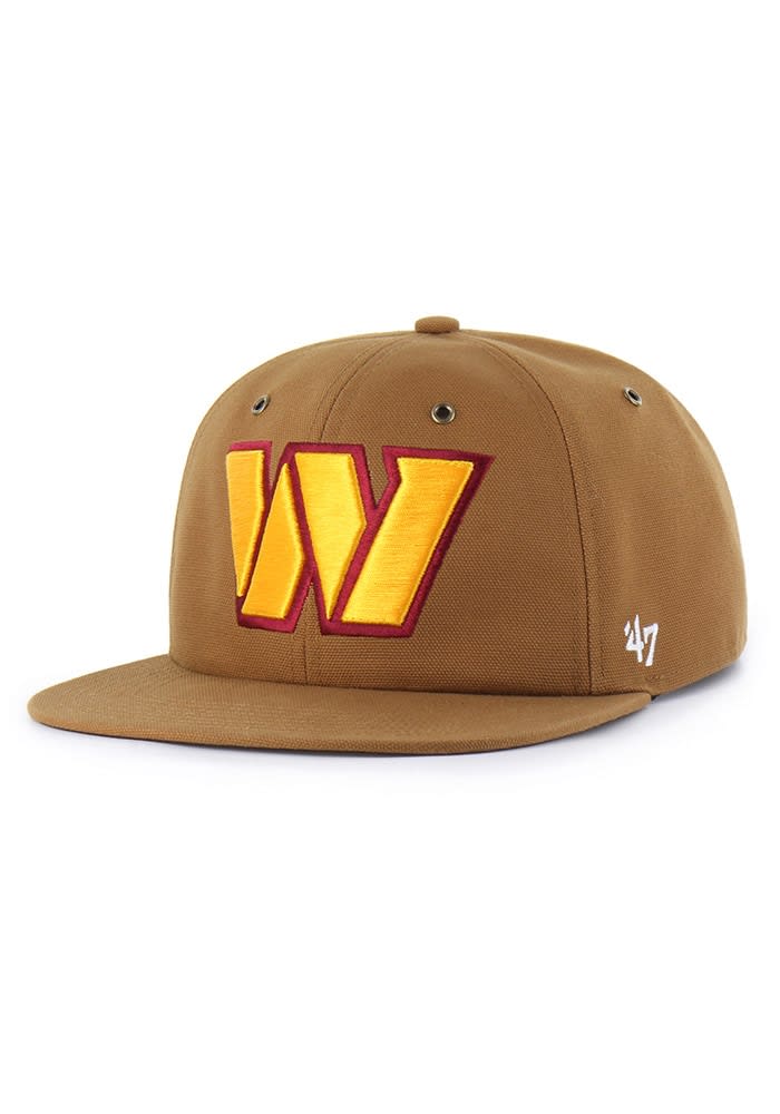 Washington Commanders 47 BROWN Carhartt Captain RL Snapback Hat