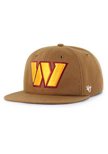 47 Washington Commanders Brown Carhartt Captain RL Mens Snapback Hat