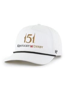 47 Kentucky 2025 Kentucky Derby 151 Rope Hitch Adjustable Hat - White