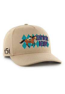 47 Kentucky 2025 Kentucky Derby 151 Screen Hitch Adjustable Hat - Tan