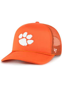 47 Clemson Tigers Foam Trucker Adjustable Hat - Orange
