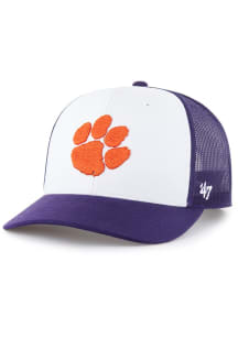 47 Clemson Tigers Freshman Trucker Adjustable Hat - White
