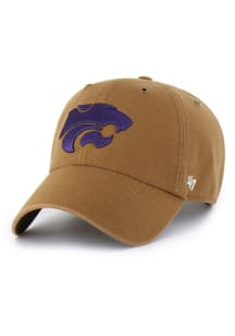 47 Brown K-State Wildcats Carhartt Clean Up Adjustable Hat