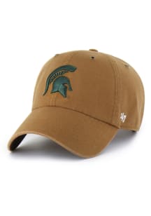 47 Brown Michigan State Spartans Carhartt Clean Up Adjustable Hat