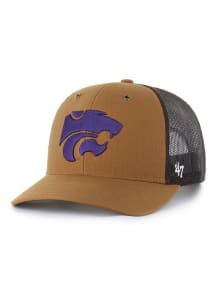 47 Brown K-State Wildcats Carhartt Trucker Adjustable Hat