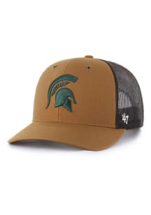 47 Brown Michigan State Spartans Carhartt Trucker Adjustable Hat