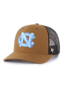 47 North Carolina Tar Heels Carhartt Trucker Adjustable Hat - Brown