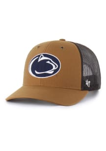 47 Brown Penn State Nittany Lions Carhartt Trucker Adjustable Hat