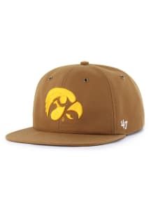 Iowa Hawkeyes 47 Carhartt Captain RL Mens Snapback - Brown