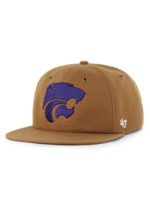 K-State Wildcats 47 Carhartt Captain RL Mens Snapback - Brown