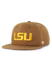 47 LSU Tigers Brown Carhartt Captain RL Mens Snapback Hat