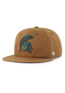 Michigan State Spartans 47 Carhartt Captain RL Mens Snapback - Brown